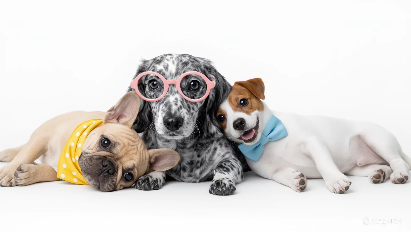 Dogs resting together