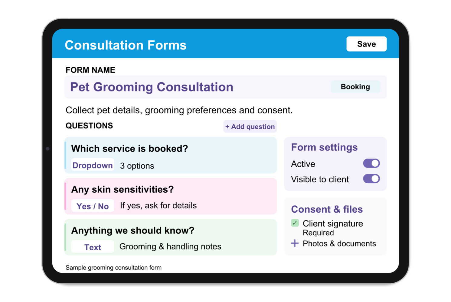 Neko digital consultation form editor