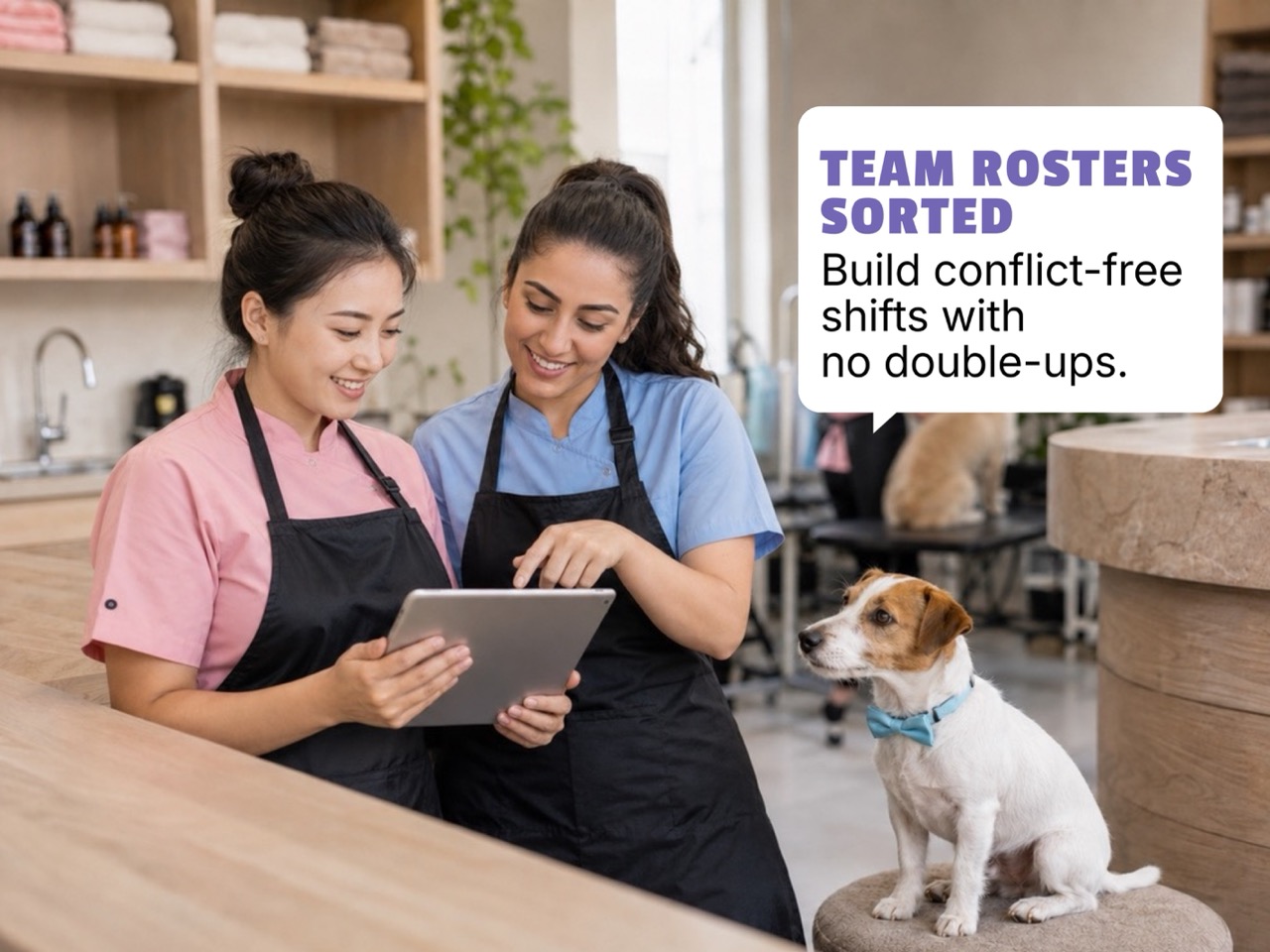Staff roster review illustration